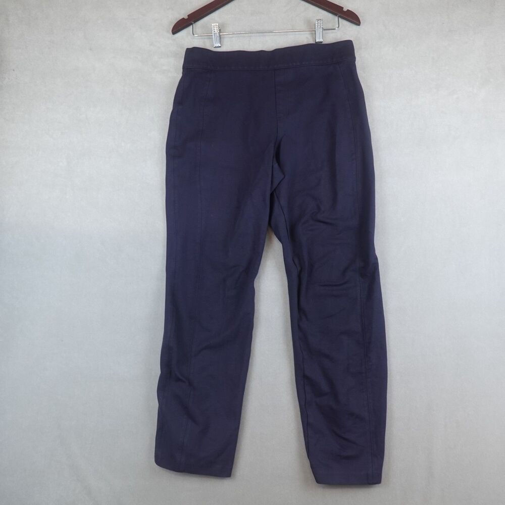 Spanx Ponte Ankle Pant Womens Large Blue Stretch Shaping